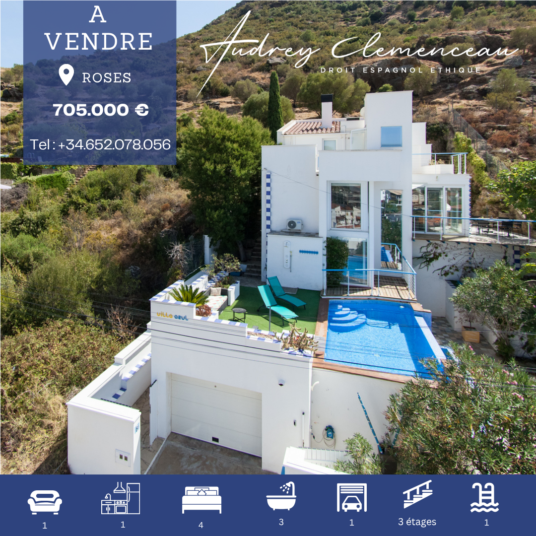 A vendre villa Roses